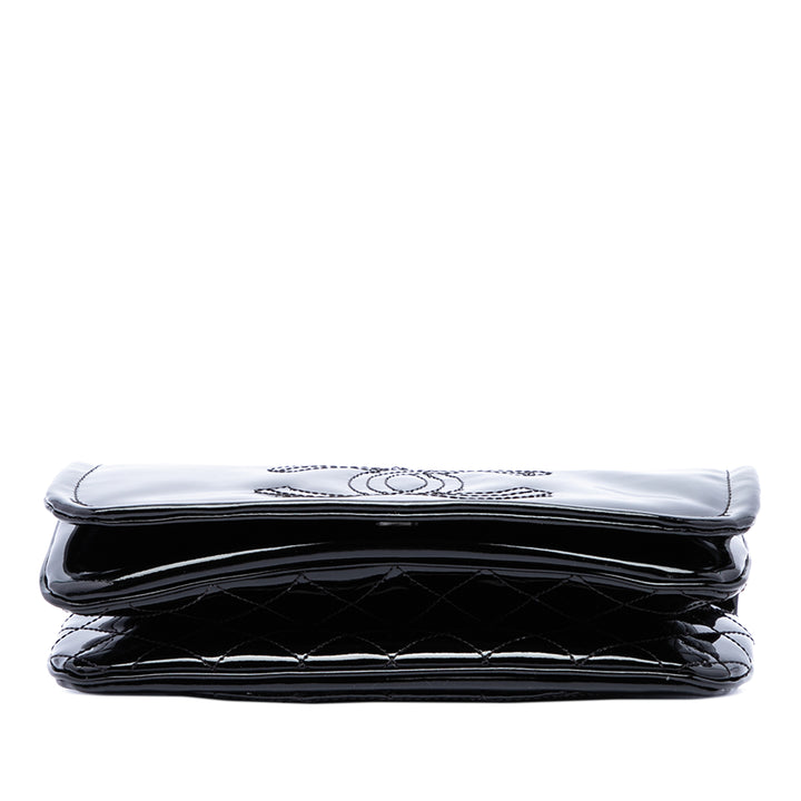 Chanel Sac porté épaule CC Lipstick Ligne à rabat Noir – vue 3 – GABY PARIS
