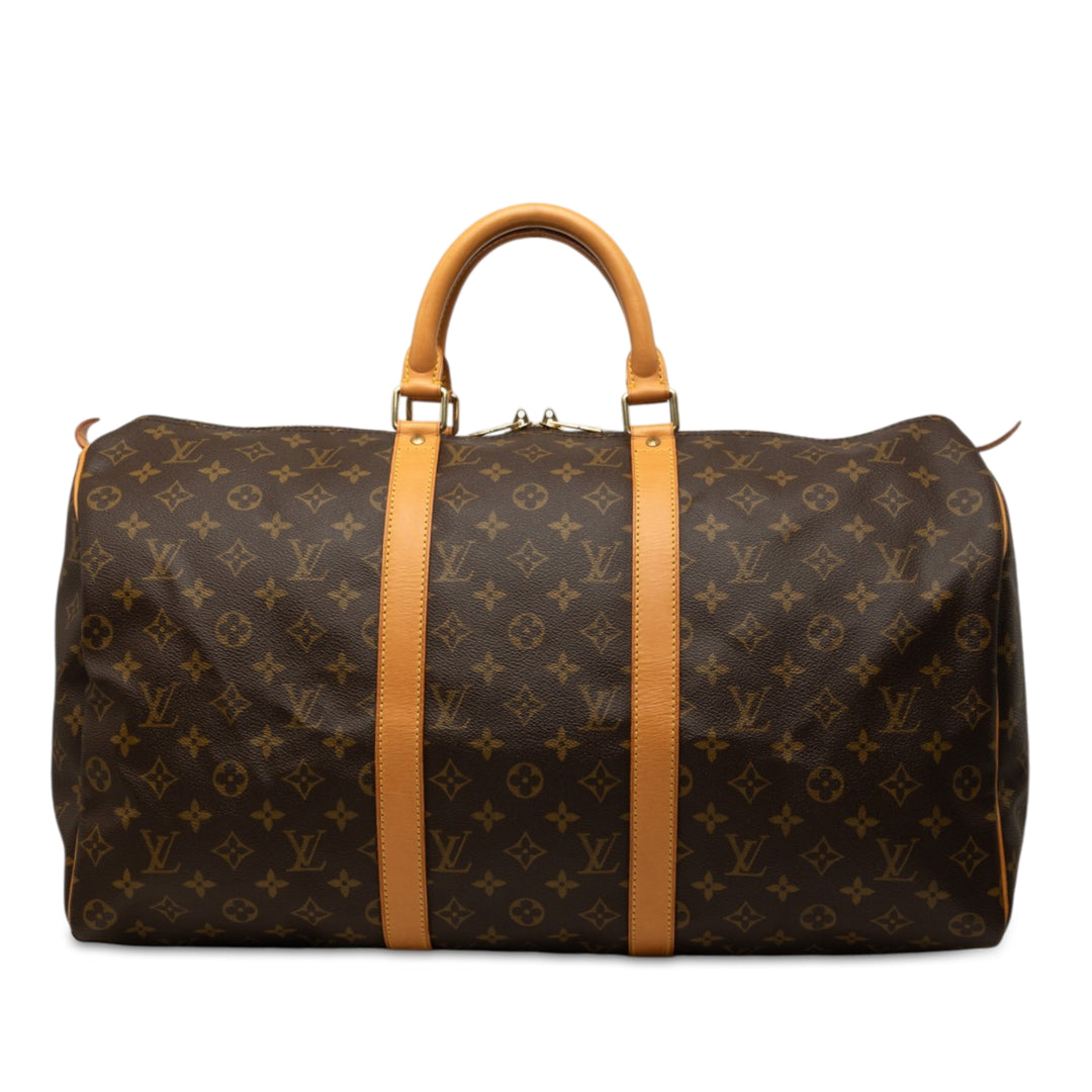 Louis Vuitton Keepall 50 Monogram Marron – vue principale – GABY PARIS