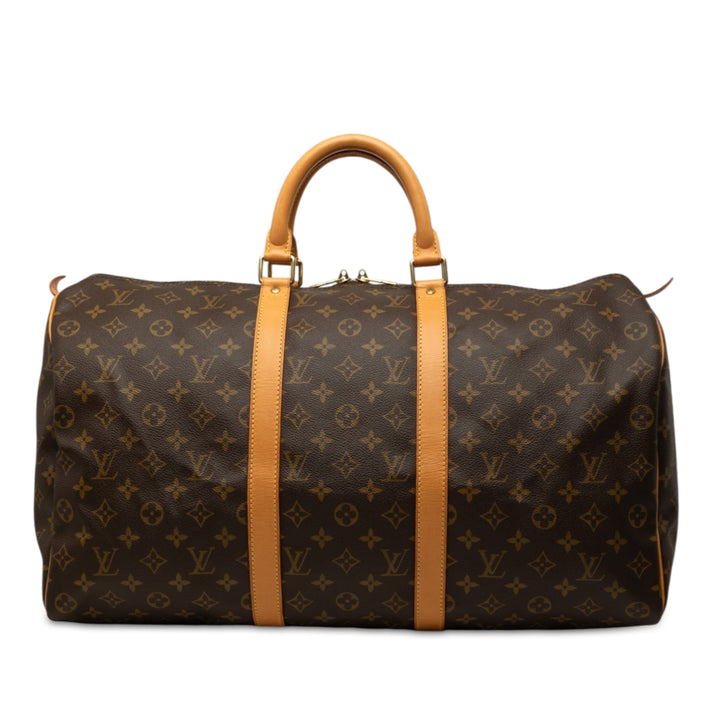Louis Vuitton Keepall 50 Monogram Marron – vue principale – GABY PARIS