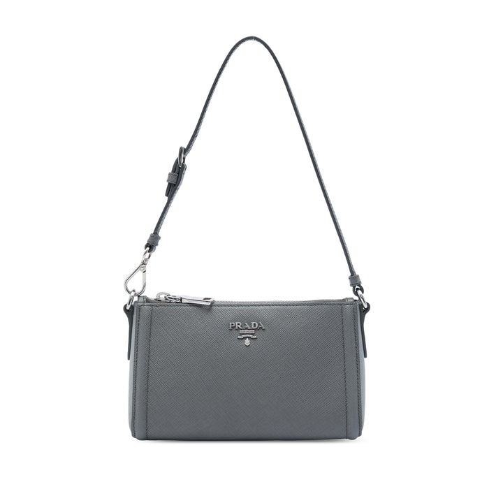 Lux Pochette Saffiano Gris
