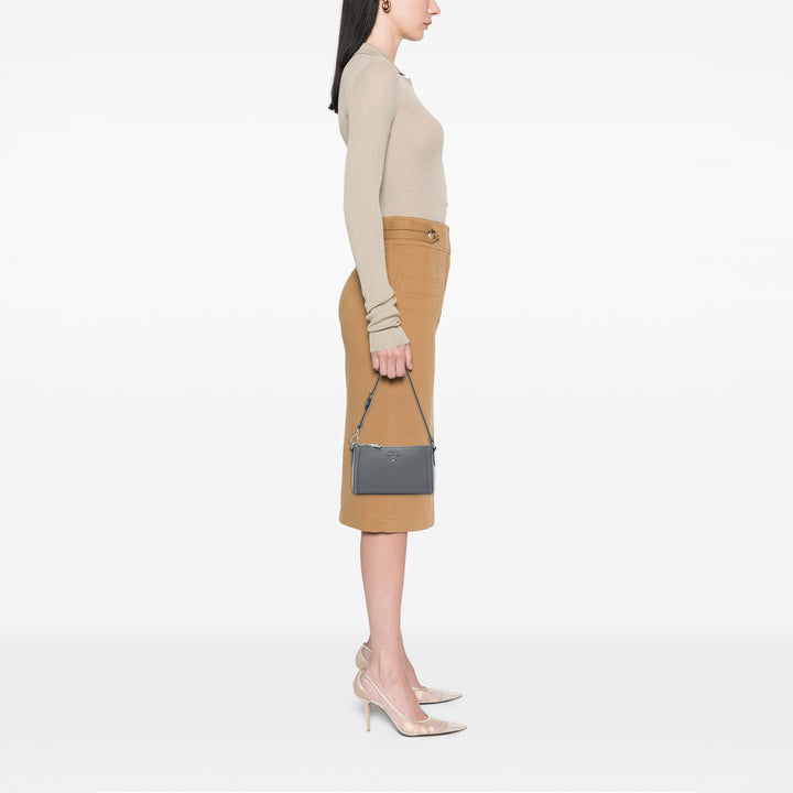 Lux Pochette Saffiano Gris