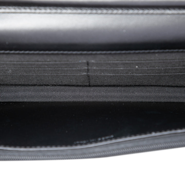 CC Bicolore Matelassé Wallet on Chain Rose