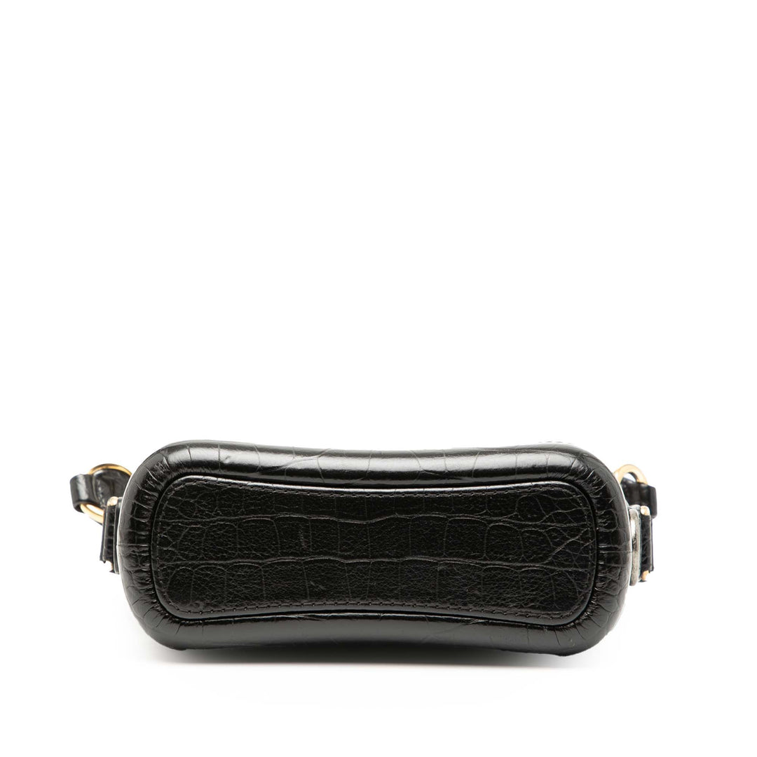 Chanel Small Croc embossé Cuir de veau Gabrielle Hobo