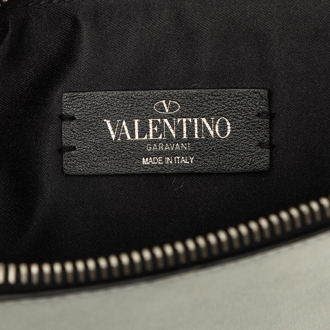 Valentino Pochette Métallisé VLTN Argenté – vue 5 – GABY PARIS