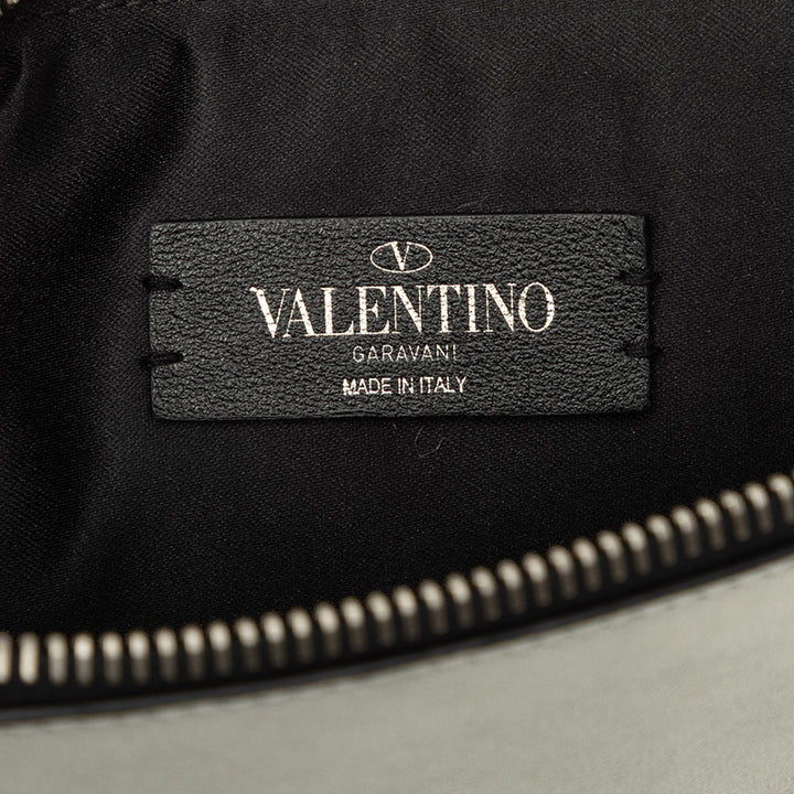 Valentino Pochette Métallisé VLTN Argenté – vue 5 – GABY PARIS