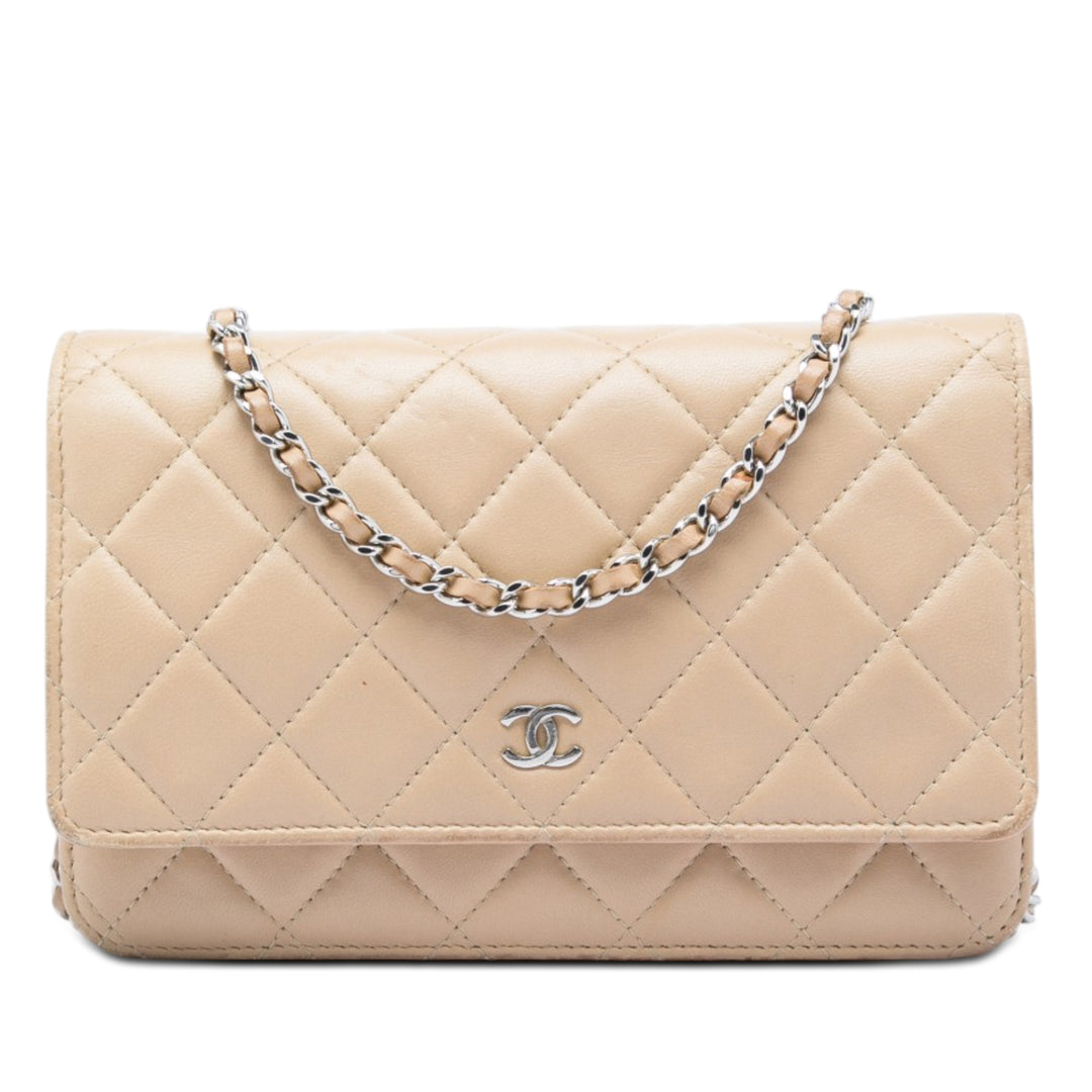 Chanel CC Matelassé Cuir d’agneau Wallet on Chain