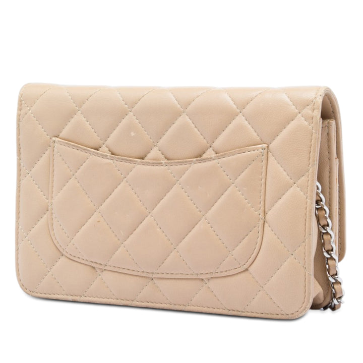 Chanel CC Matelassé Cuir d’agneau Wallet on Chain