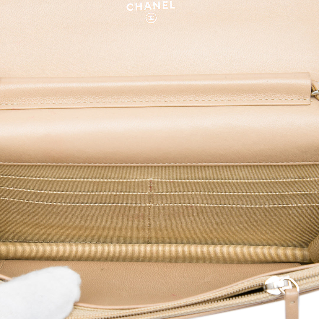 Chanel CC Matelassé Cuir d’agneau Wallet on Chain