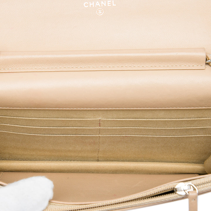 Chanel CC Matelassé Cuir d’agneau Wallet on Chain