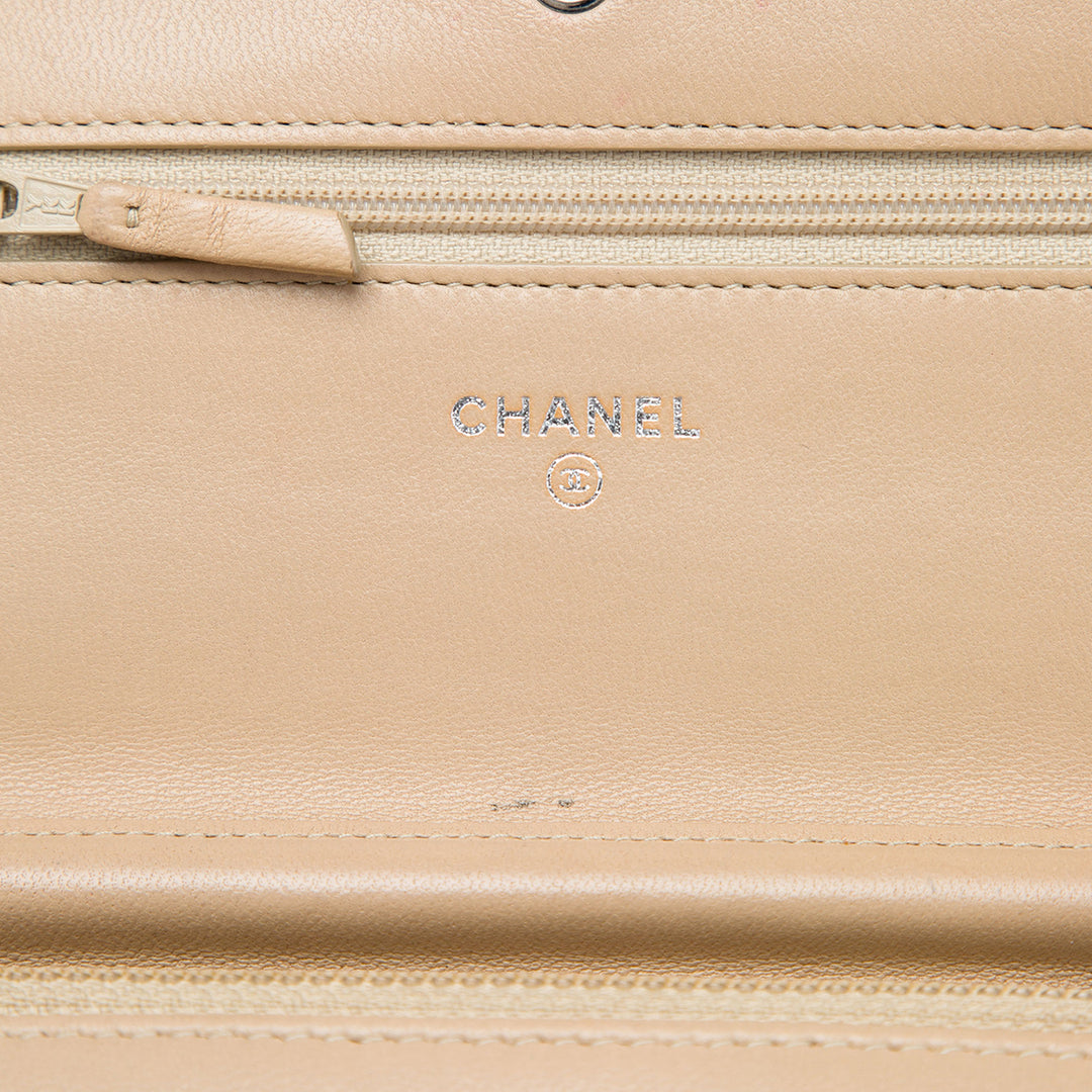 Chanel CC Matelassé Cuir d’agneau Wallet on Chain