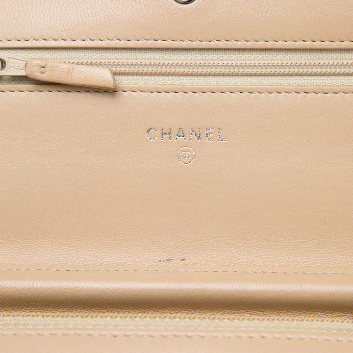 Chanel CC Matelassé Cuir d’agneau Wallet on Chain