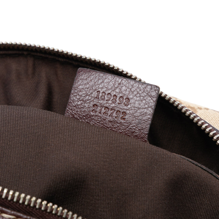 Gucci GG Toile Horsebit Nail Boston Bag