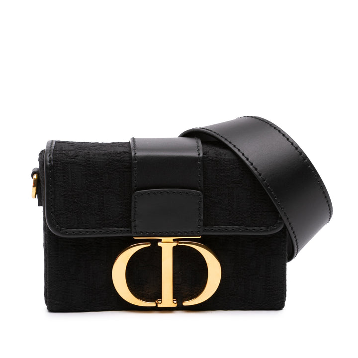 30 Montaigne Sac boîte Oblique Noir