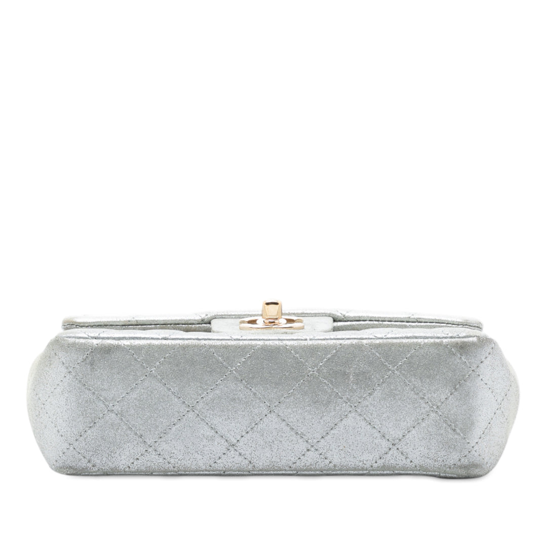 Chanel Mini Rectangular Classic Iridescent Cuir d’agneau Simple rabat – GABY PARIS Authentique