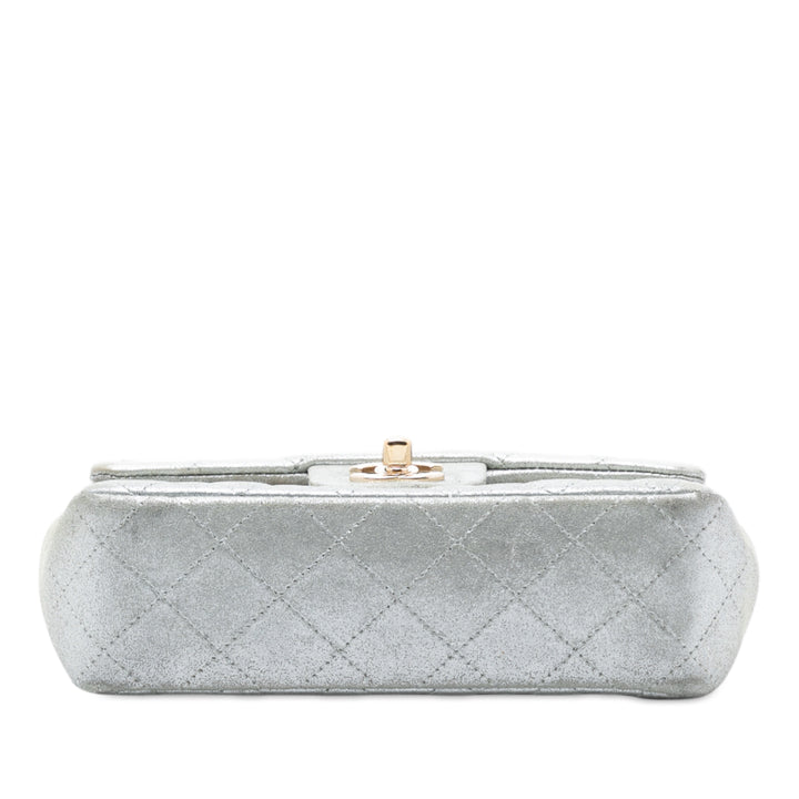 Chanel Mini Rectangular Classic Iridescent Cuir d’agneau Simple rabat – GABY PARIS Authentique