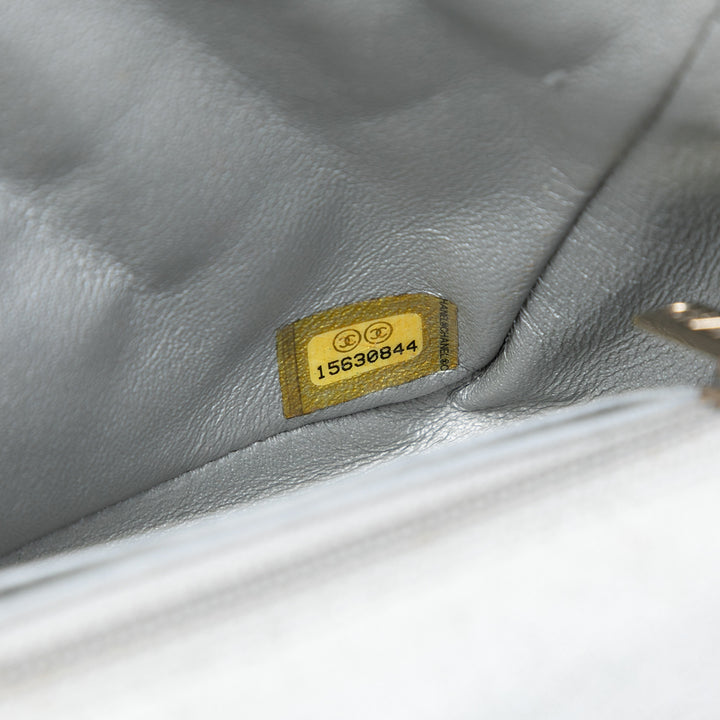 Chanel Mini Rectangular Classic Iridescent Cuir d’agneau Simple rabat – GABY PARIS Authentique