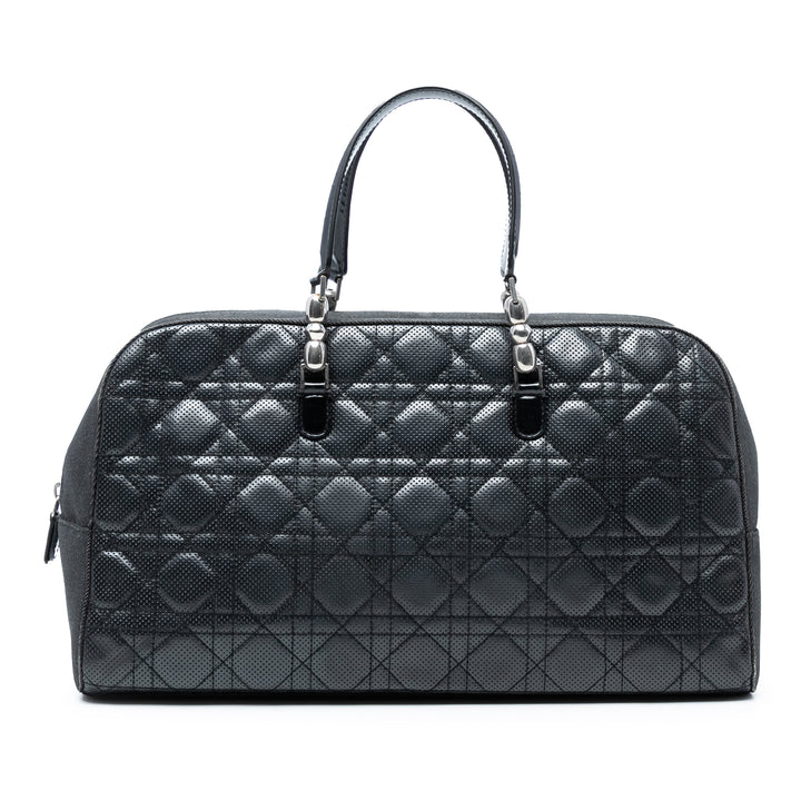 Dior Perforated Cuir d’agneau Cannage and Jean Malice Sac à main Noir