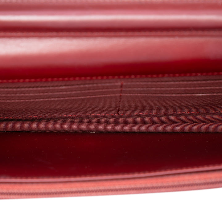 Chanel CC Matelassé Cuir verni Wallet on Chain