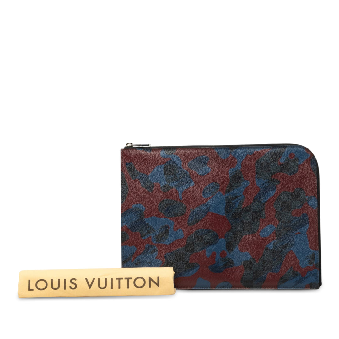 Damier Cobalt Camouflage Pochette Jour GM Noir
