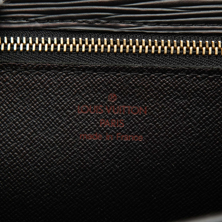 Pochette Sellier Dragonne Épi Noir