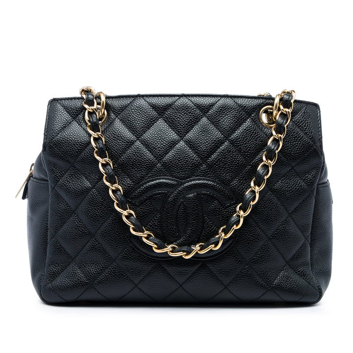 Chanel Petite Timeless Cabas Cuir caviar Noir
