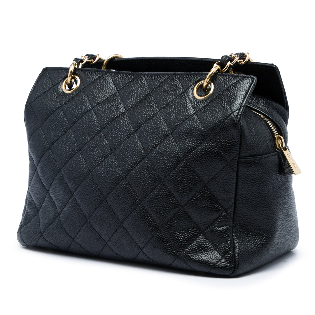 Chanel Petite Timeless Cabas Cuir caviar Noir