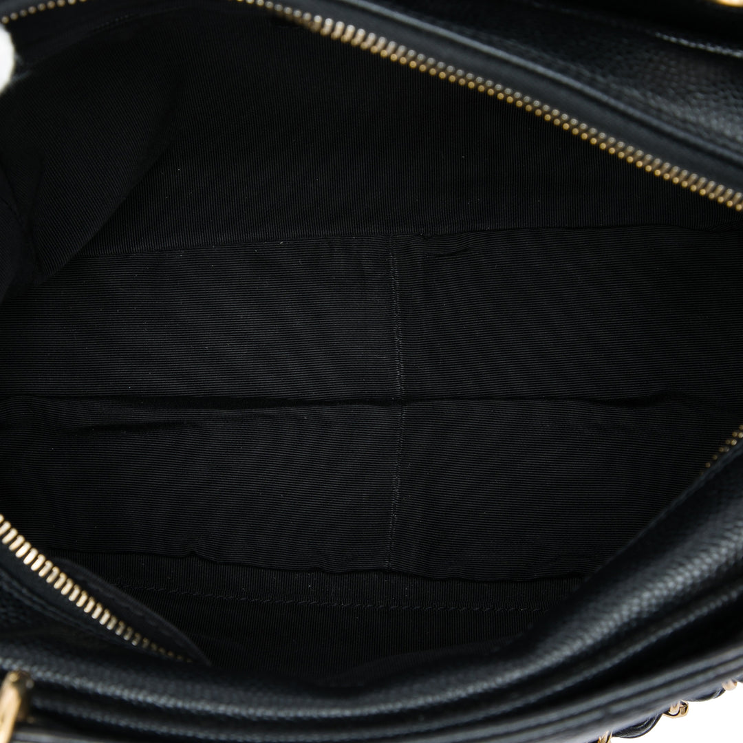 Chanel Petite Timeless Cabas Cuir caviar Noir