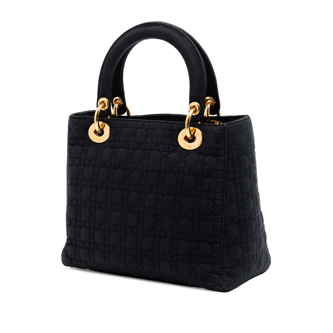 Dior Medium Nylon Microcannage Lady Dior
