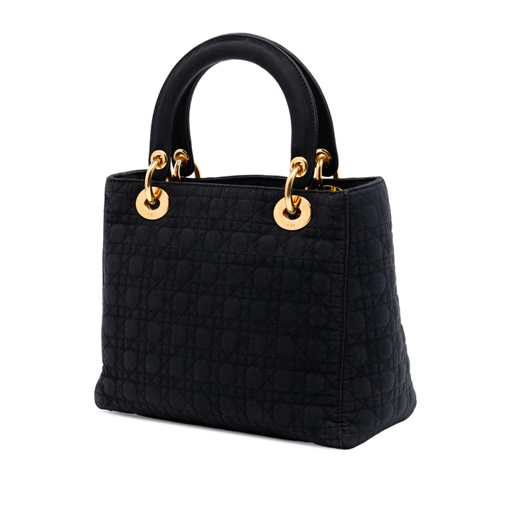 Dior Medium Nylon Microcannage Lady Dior