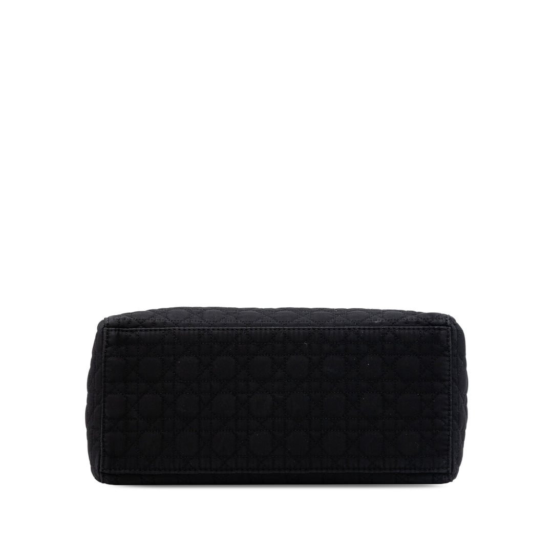 Dior Medium Nylon Microcannage Lady Dior