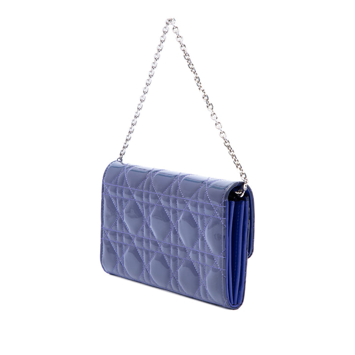 Dior Cannage Miss Dior Wallet on Chain Bleu – vue 2 – GABY PARIS