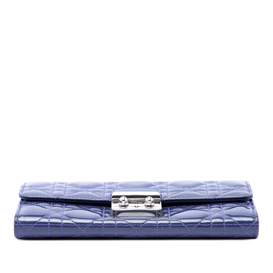 Dior Cannage Miss Dior Wallet on Chain Bleu – vue 3 – GABY PARIS