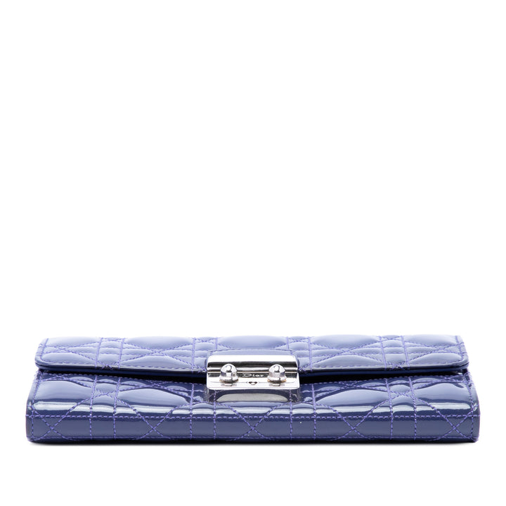 Dior Cannage Miss Dior Wallet on Chain Bleu – vue 3 – GABY PARIS