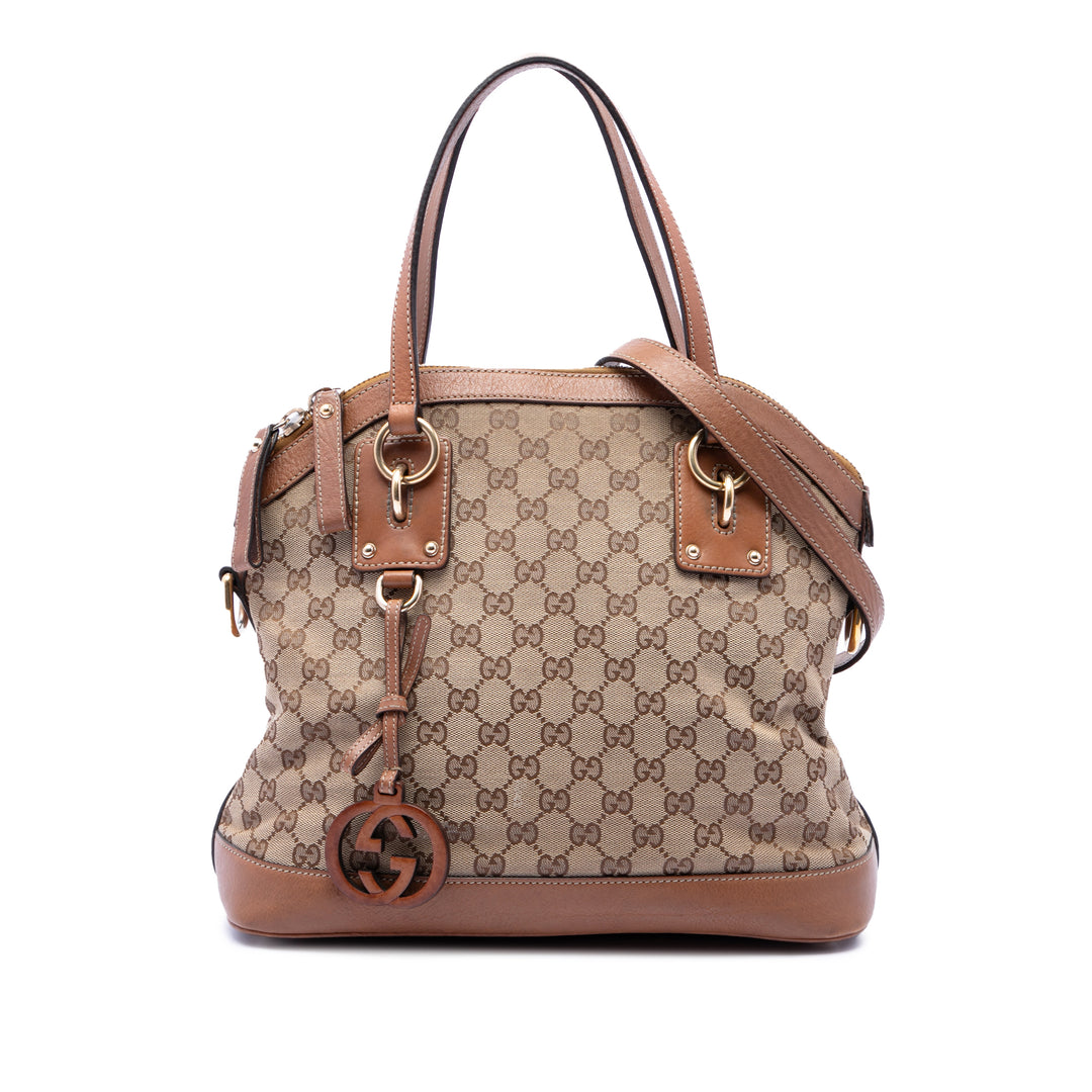GG Charm Sac dôme Moyen Beige