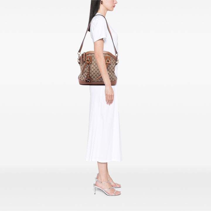 GG Charm Sac dôme Moyen Beige