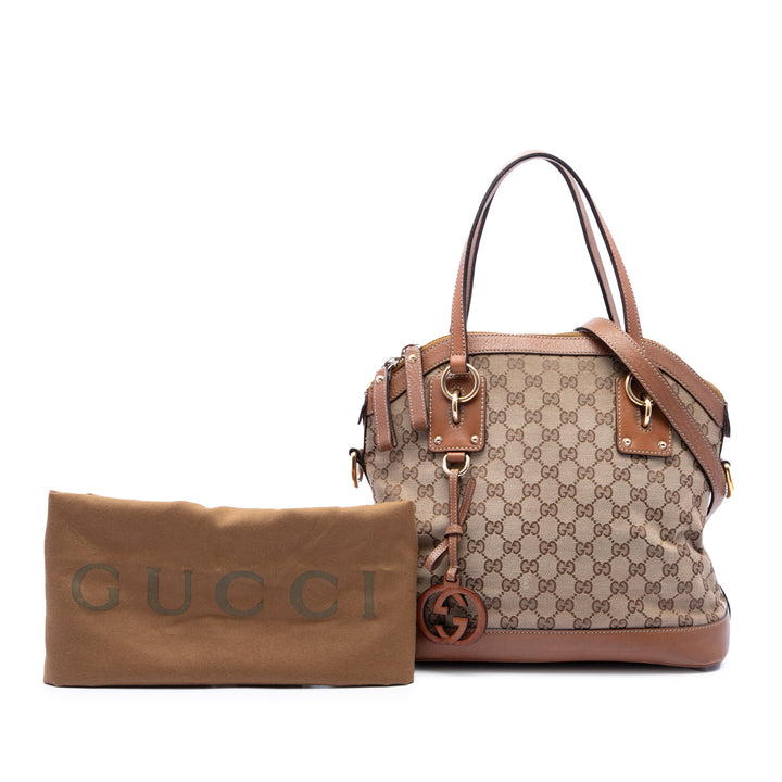 GG Charm Sac dôme Moyen Beige