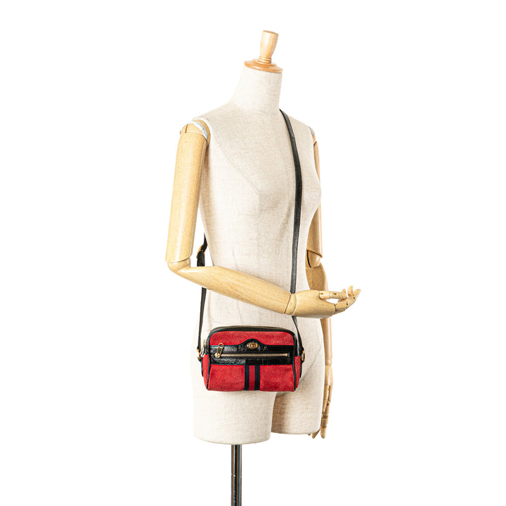Gucci Mini Daim Web Ophidia Sac porté croisé