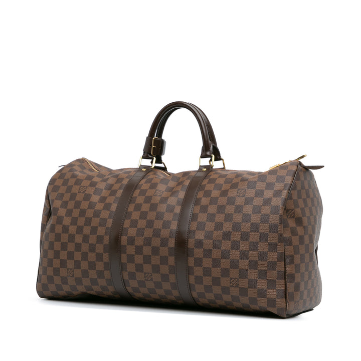 Damier Ebene Keepall 50 Brown - Gaby Paris