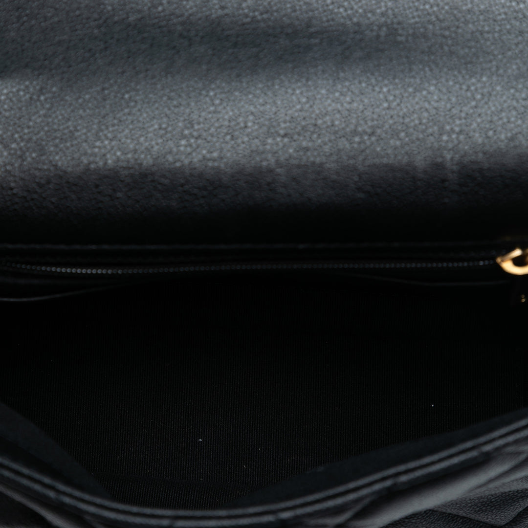 Chanel Mini Matelassé Caviar anse supérieure à rabat