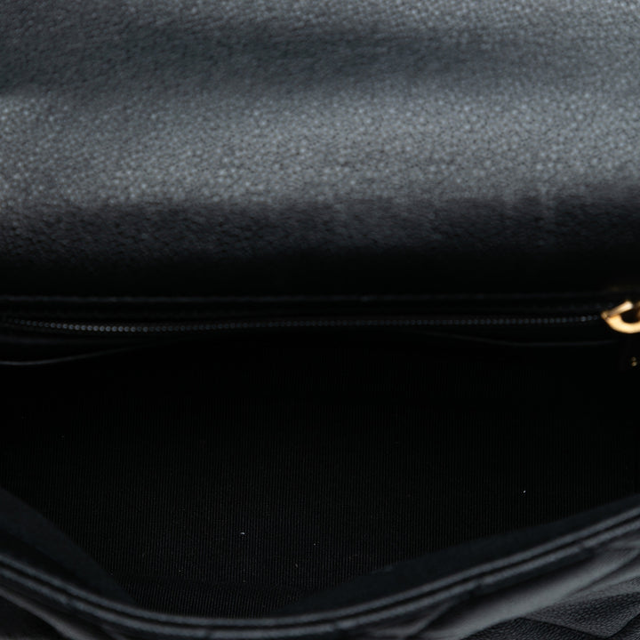 Chanel Mini Matelassé Caviar anse supérieure à rabat