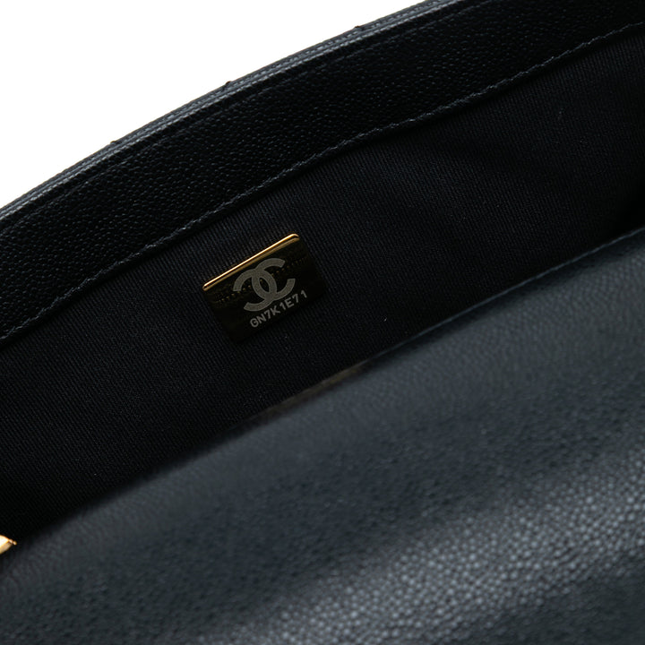 Chanel Mini Matelassé Caviar anse supérieure à rabat