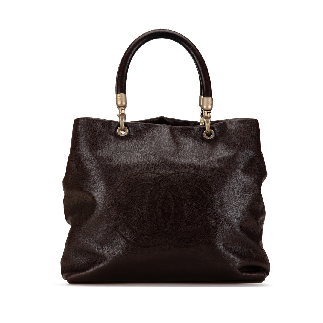 CC Caviar Tote Brown - Gaby Paris