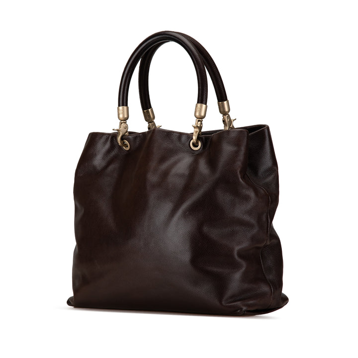 CC Caviar Tote Brown - Gaby Paris