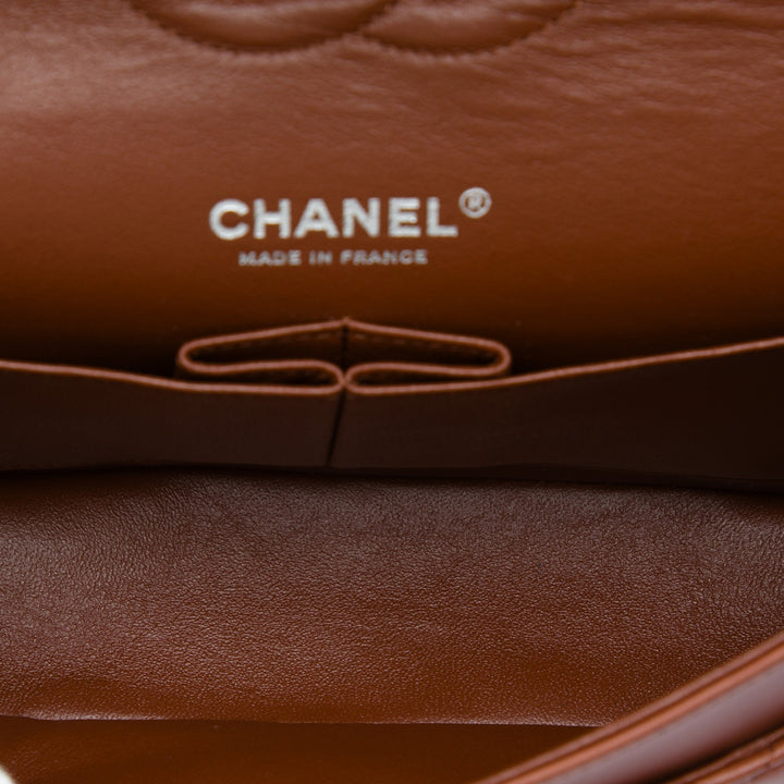 Chanel Classic Tricolore Double rabat Moyen Cuir d'agneau