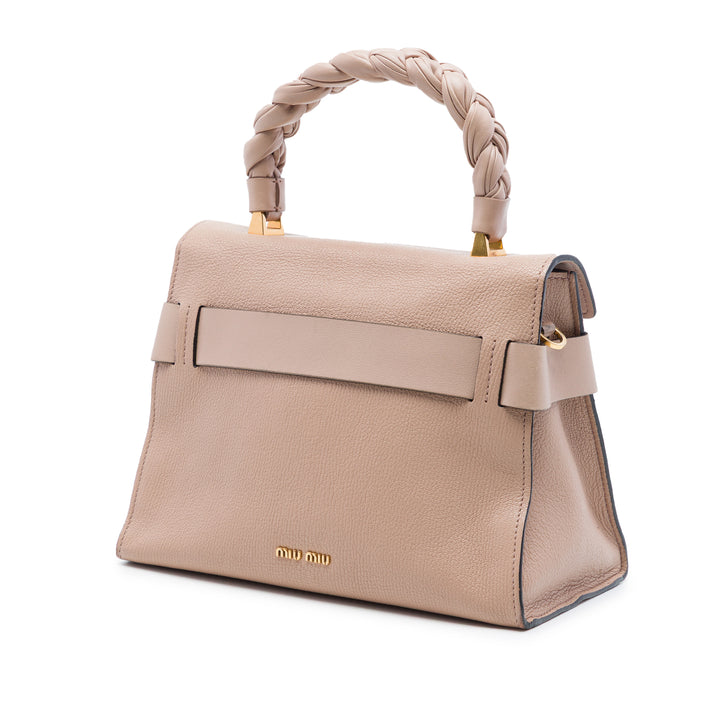 Miu Miu Mini Cuir de chèvre Madras Click sac à anse supérieure