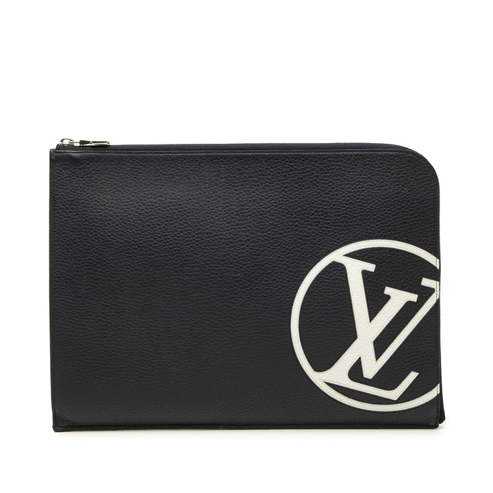 Louis Vuitton Pochette Initials Circle Jour taurillon GM Bleu – vue principale – GABY PARIS