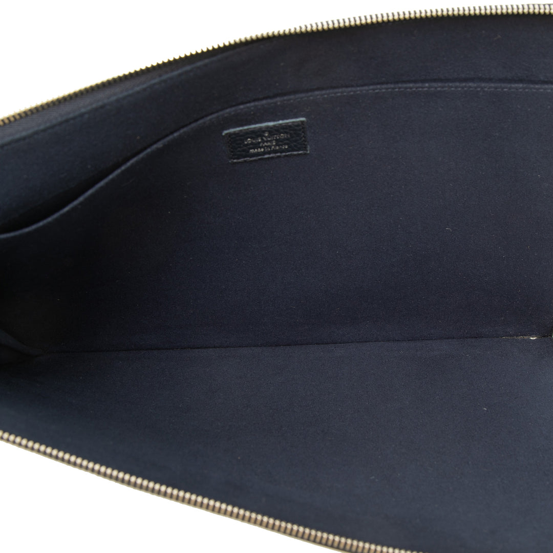 Louis Vuitton Pochette Initials Circle Jour taurillon GM Bleu – vue 4 – GABY PARIS