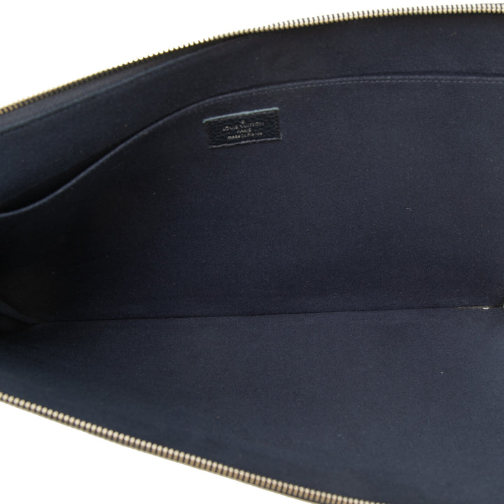 Louis Vuitton Pochette Initials Circle Jour taurillon GM Bleu – vue 4 – GABY PARIS