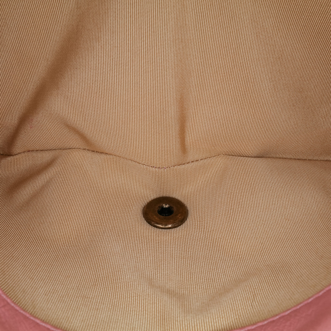 Quilted Calfskin CC Crown Flap Pink - Gaby Paris