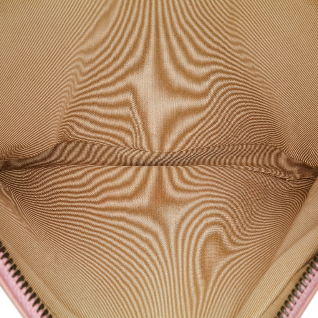 Quilted Calfskin CC Crown Flap Pink - Gaby Paris